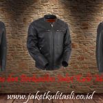 jaket kulit motor asli