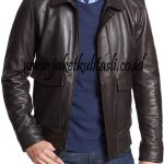 Jaket Kulit Bomber Pria A524