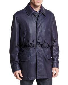 Jaket Kulit Mantel Pria A561