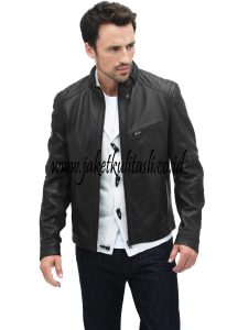 Jaket Kulit Motor Pria A566