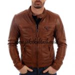 Jaket Kulit Motor Pria A595