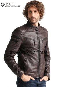 Jaket Kulit Motor Pria A658