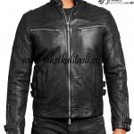 Jaket Kulit Motor Pria Original A744