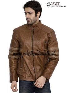 Jaket Kulit Mantel Pria Asli A772