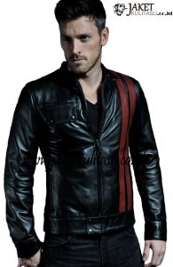 Jaket Kulit Motor Pria Asli A801