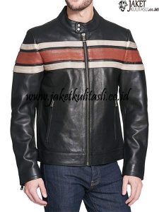 Jaket Kulit Bikers Pria Asli A872